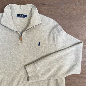 Polo Ralph Lauren Men’s Quarter-Zip Sweater Grey Size L